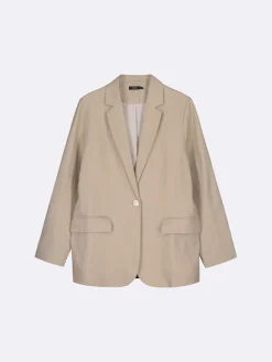 Pellavavaatteet|Takit, Jakut Ja Liivit-Nanso ARLES pellavajakku - Beige