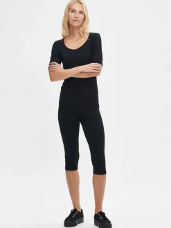 Basics|Housut Ja Farkut-Nanso BASIC 3/4-leggingsit - Musta