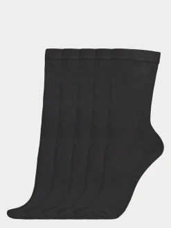 Katso Valikoima|Katso Sukat-Nanso COTTON BASIC nilkkasukat, 5 paria - musta Black