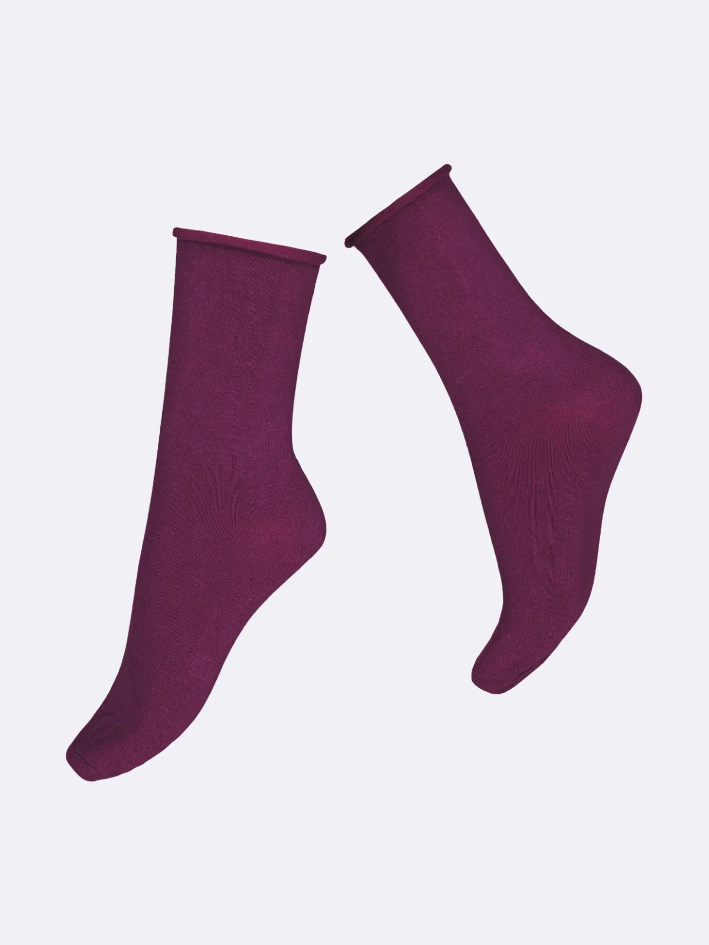 Katso Valikoima|Katso Sukat-Nanso COTTON COMFORT CUFF nilkkasukat - violetti Aubergine
