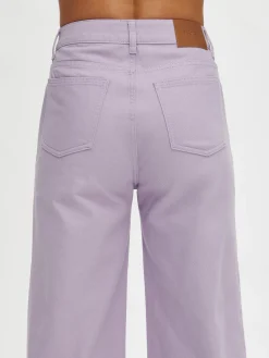 Housut Ja Farkut-Nanso CROPPED LEVEE farkut - Lila