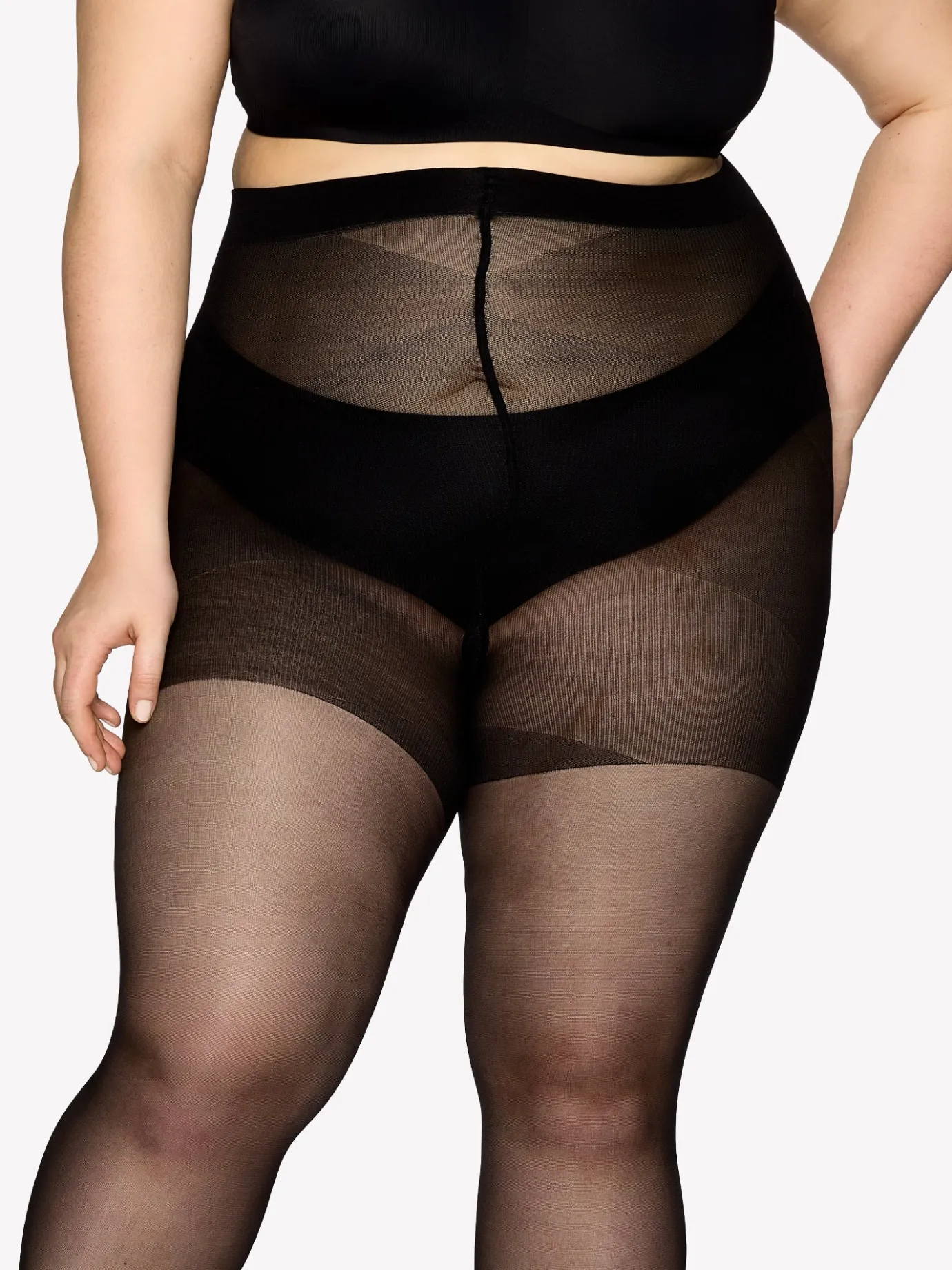 Katso Curvy-Sukkahousut|Katso Valikoima-Nanso CURVY 40 den sukkahousut - musta Black