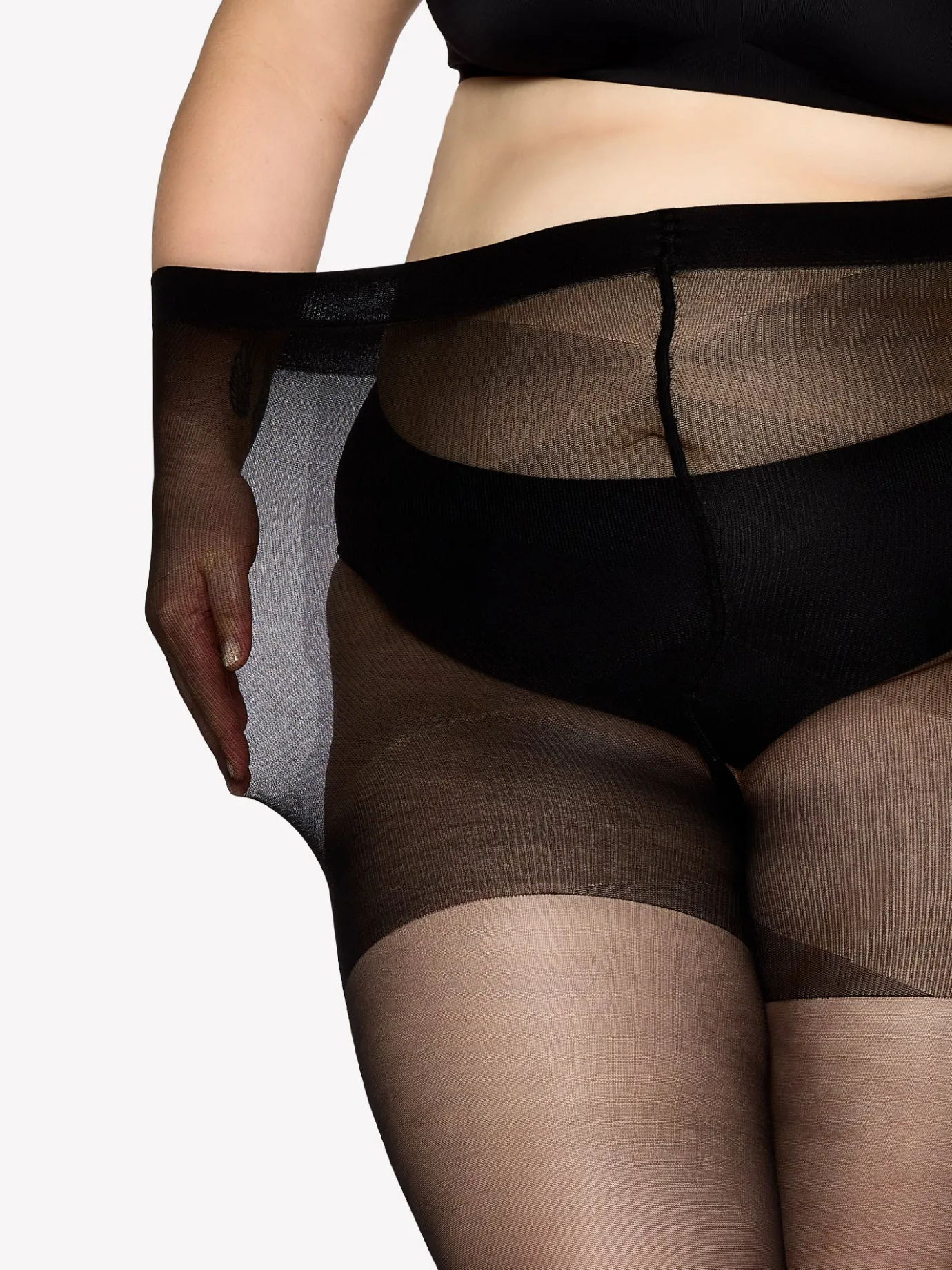 Katso Curvy-Sukkahousut|Katso Valikoima-Nanso CURVY 40 den sukkahousut - musta Black