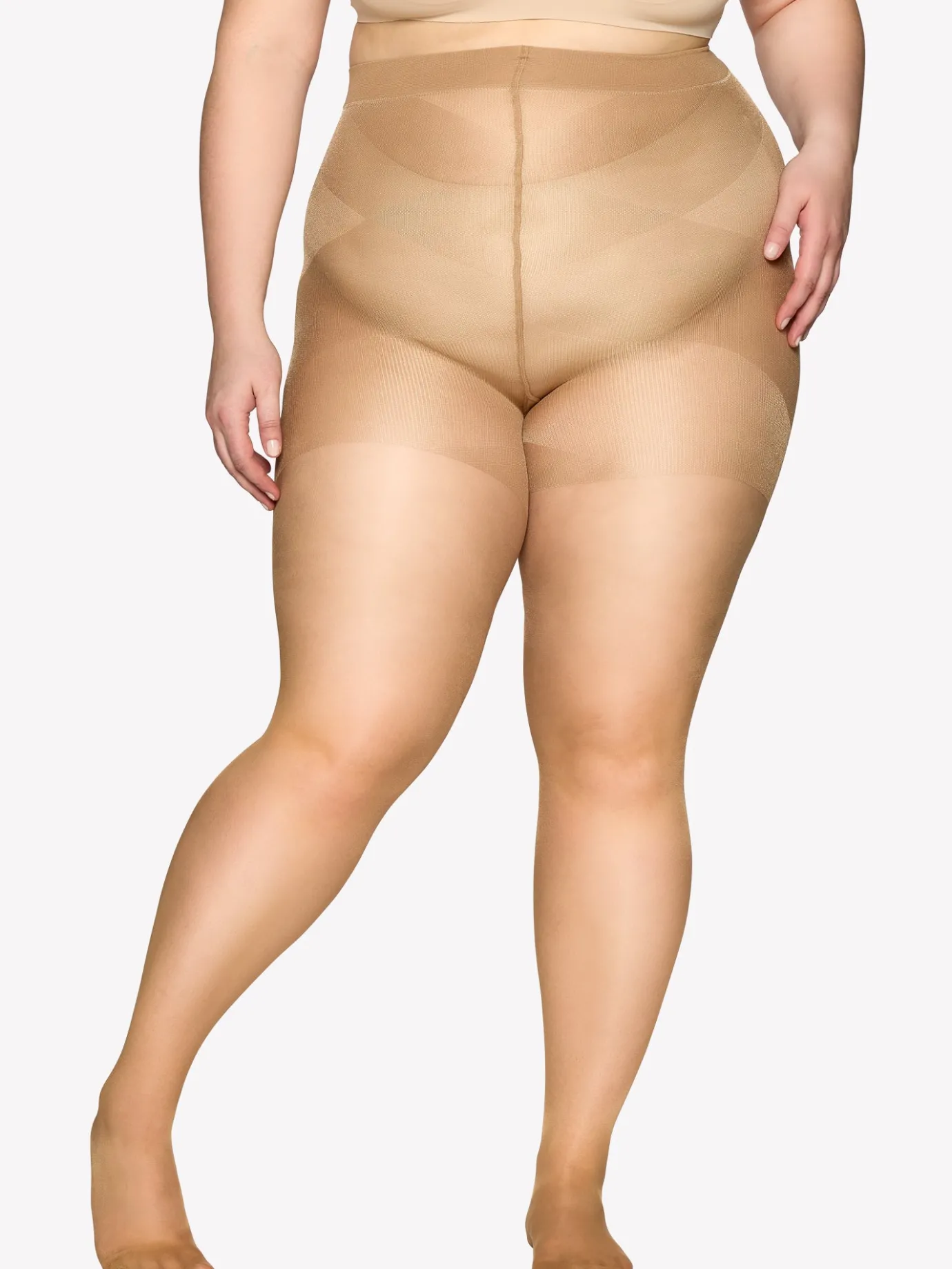 Katso Curvy-Sukkahousut|Katso Valikoima-Nanso CURVY 40 den sukkahousut - Suntan