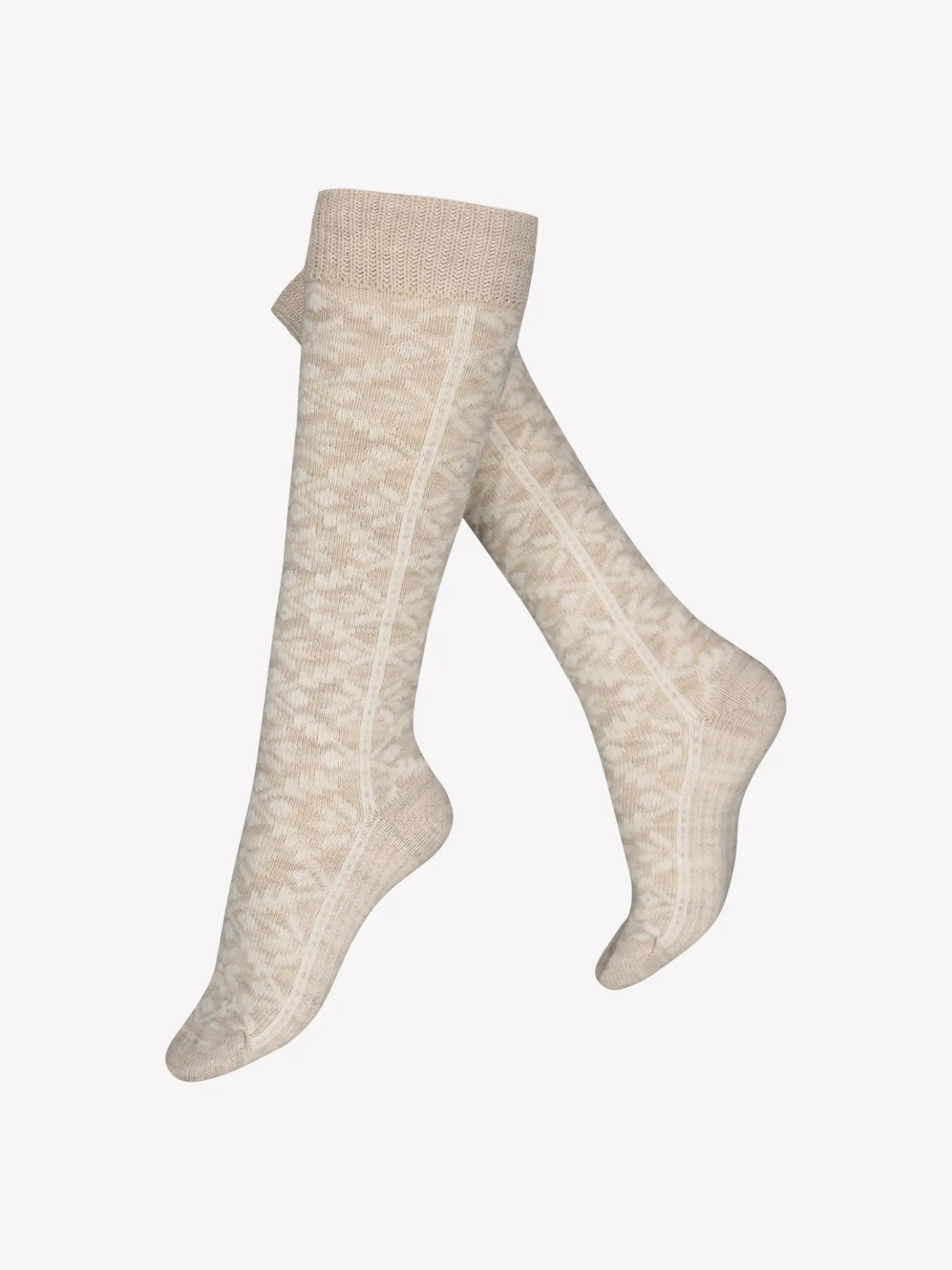 Katso Valikoima|Katso Sukat-Nanso ELVERA WOOL polvisukat - beige Meleerattu beige