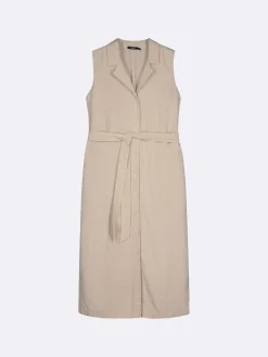 Pellavavaatteet|Mekot-Nanso LIN pellavamekko - Beige