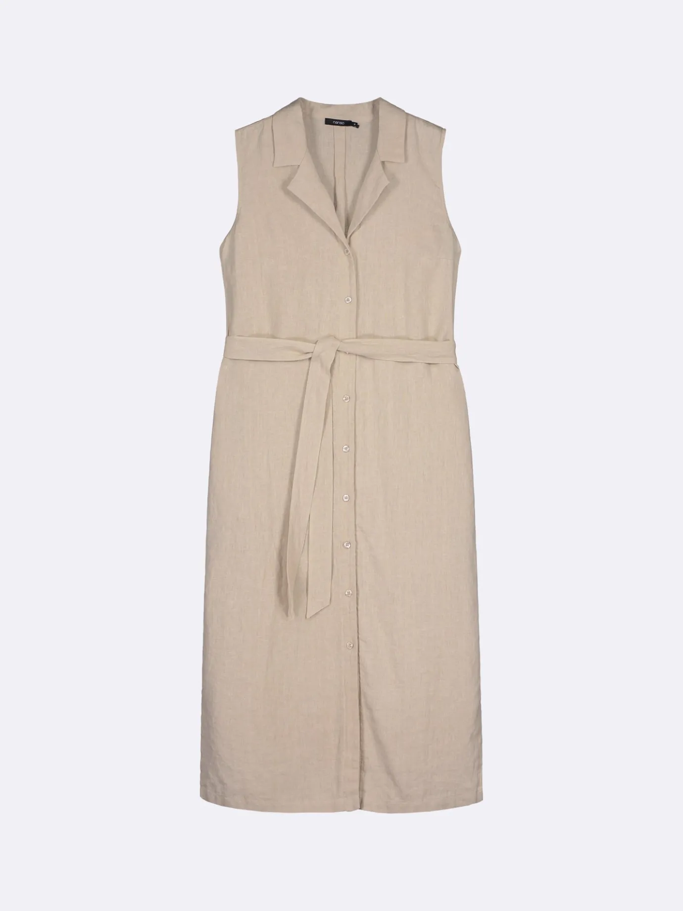 Pellavavaatteet|Mekot-Nanso LIN pellavamekko - Beige