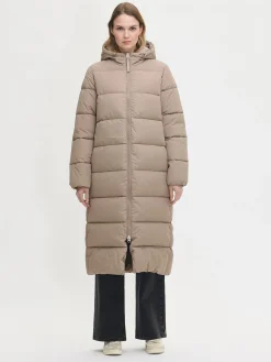 Takit, Jakut Ja Liivit-Nanso LUMI pitkä toppatakki - Beige