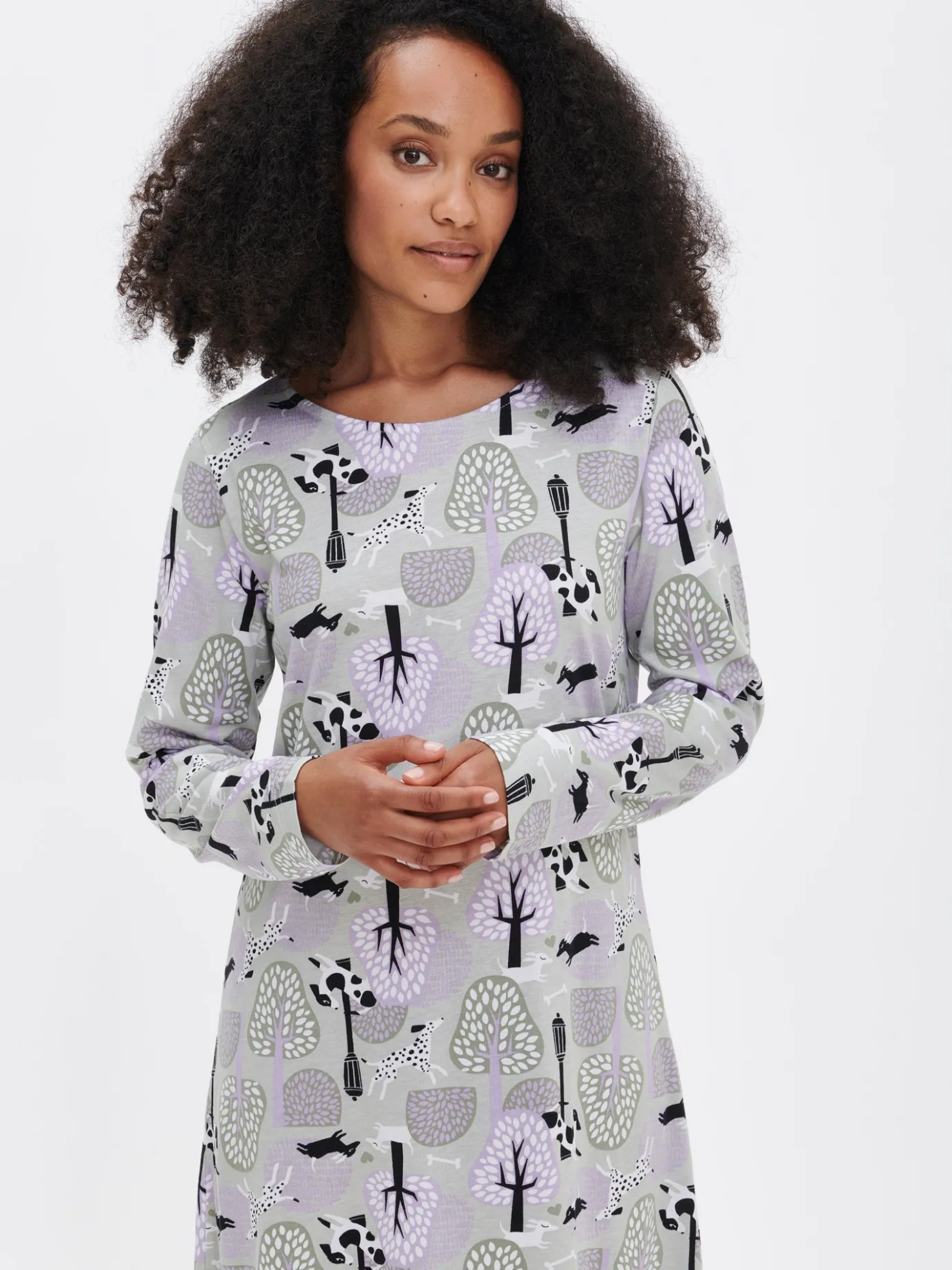 Yöasut Ja Oloasut-Nanso LUNA lyhyt yöpaita - Vihreä
