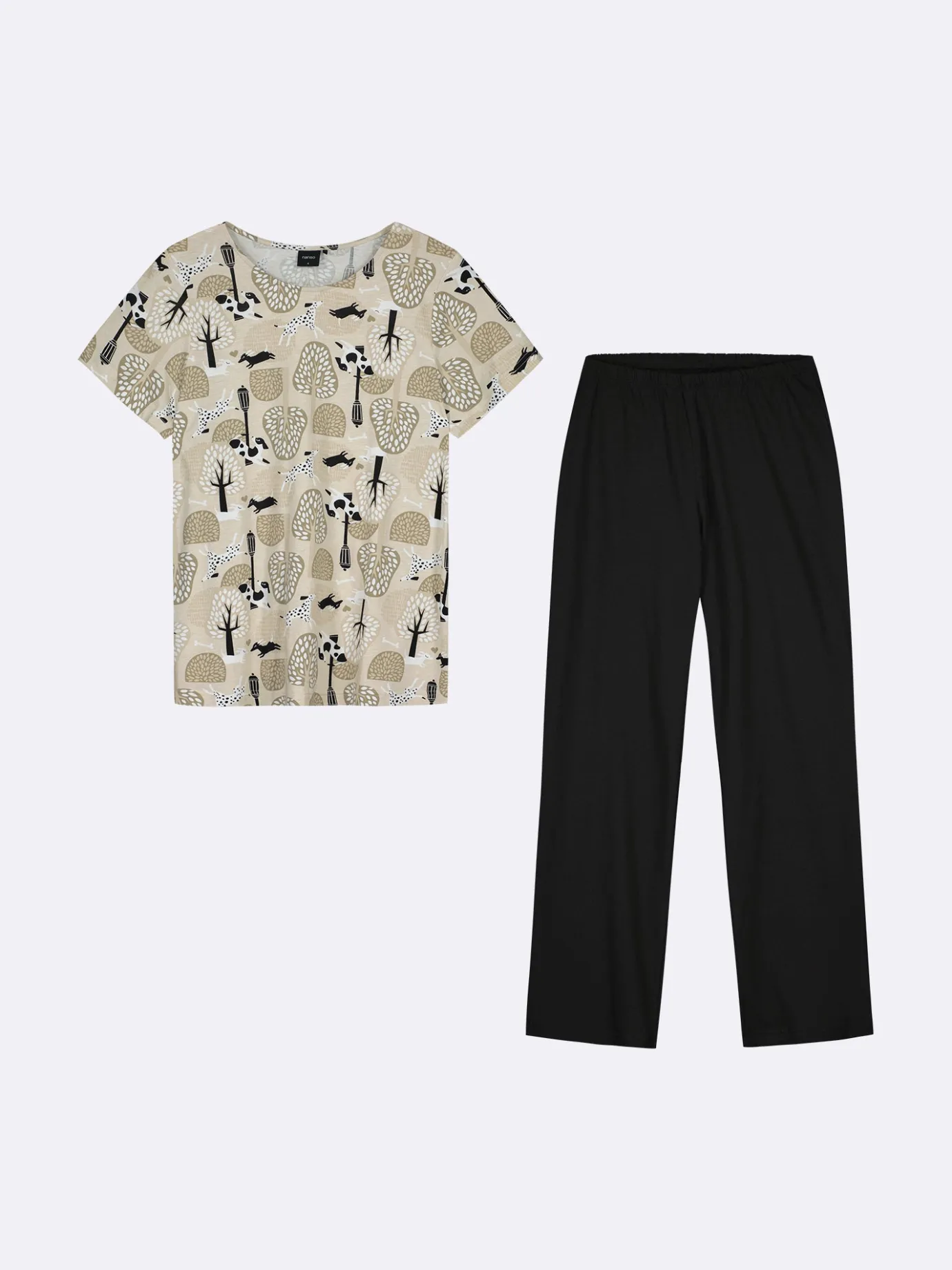 Yöasut Ja Oloasut-Nanso LUNA pyjama - Beige