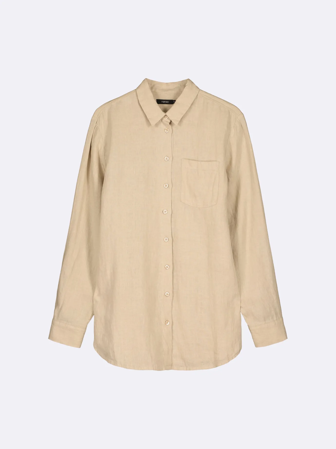 Pellavavaatteet|Paidat Ja Tunikat-Nanso PELLAVA paitapusero - Beige