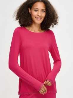 Yöasut Ja Oloasut-Nanso PITSI yöpaita - Pinkki