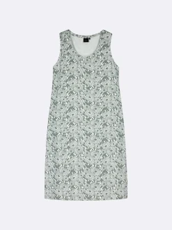 Mekot-Nanso SAMETTIKUKAT hihaton mekko - Vihreä