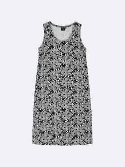 Mekot-Nanso SAMETTIKUKAT hihaton mekko - Musta