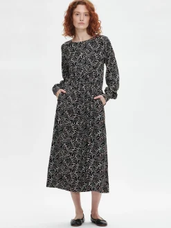 Mekot-Nanso SARA pitkä kangasmekko - Musta