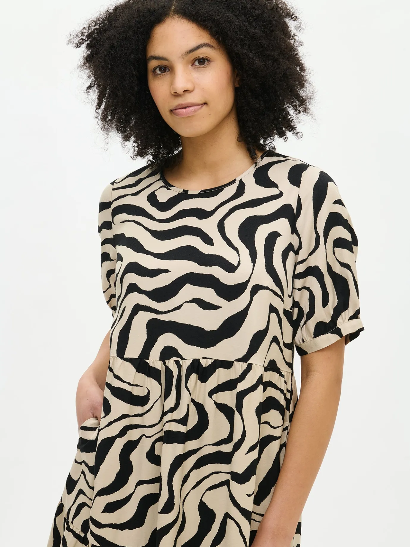 Mekot-Nanso SAVANNA midi kangasmekko - Beige