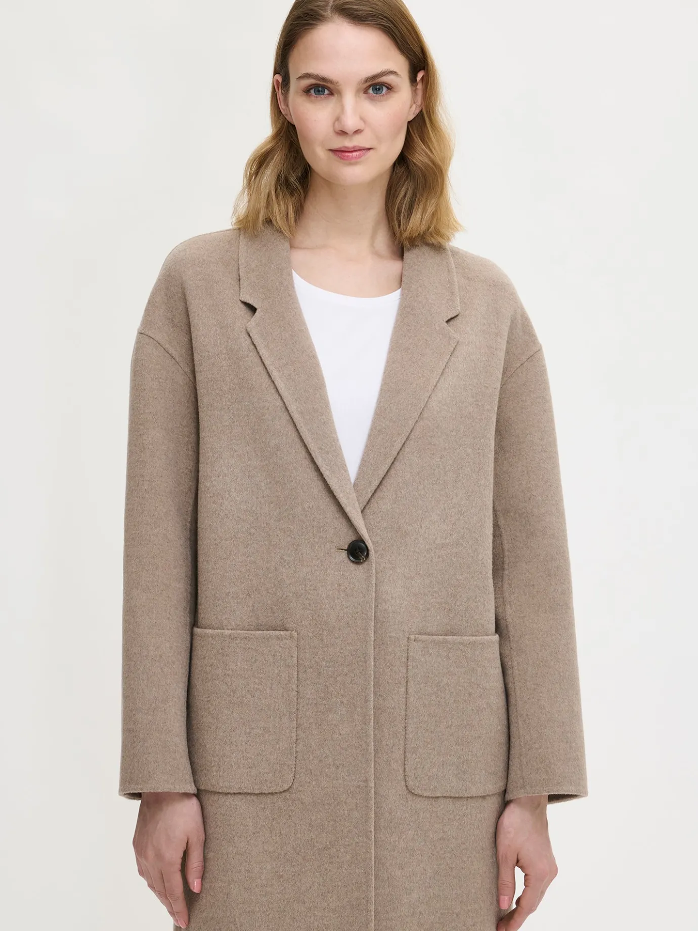 Takit, Jakut Ja Liivit-Nanso YLLE villakangastakki - Beige