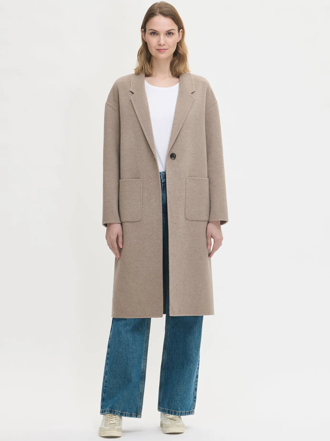 Takit, Jakut Ja Liivit-Nanso YLLE villakangastakki - Beige