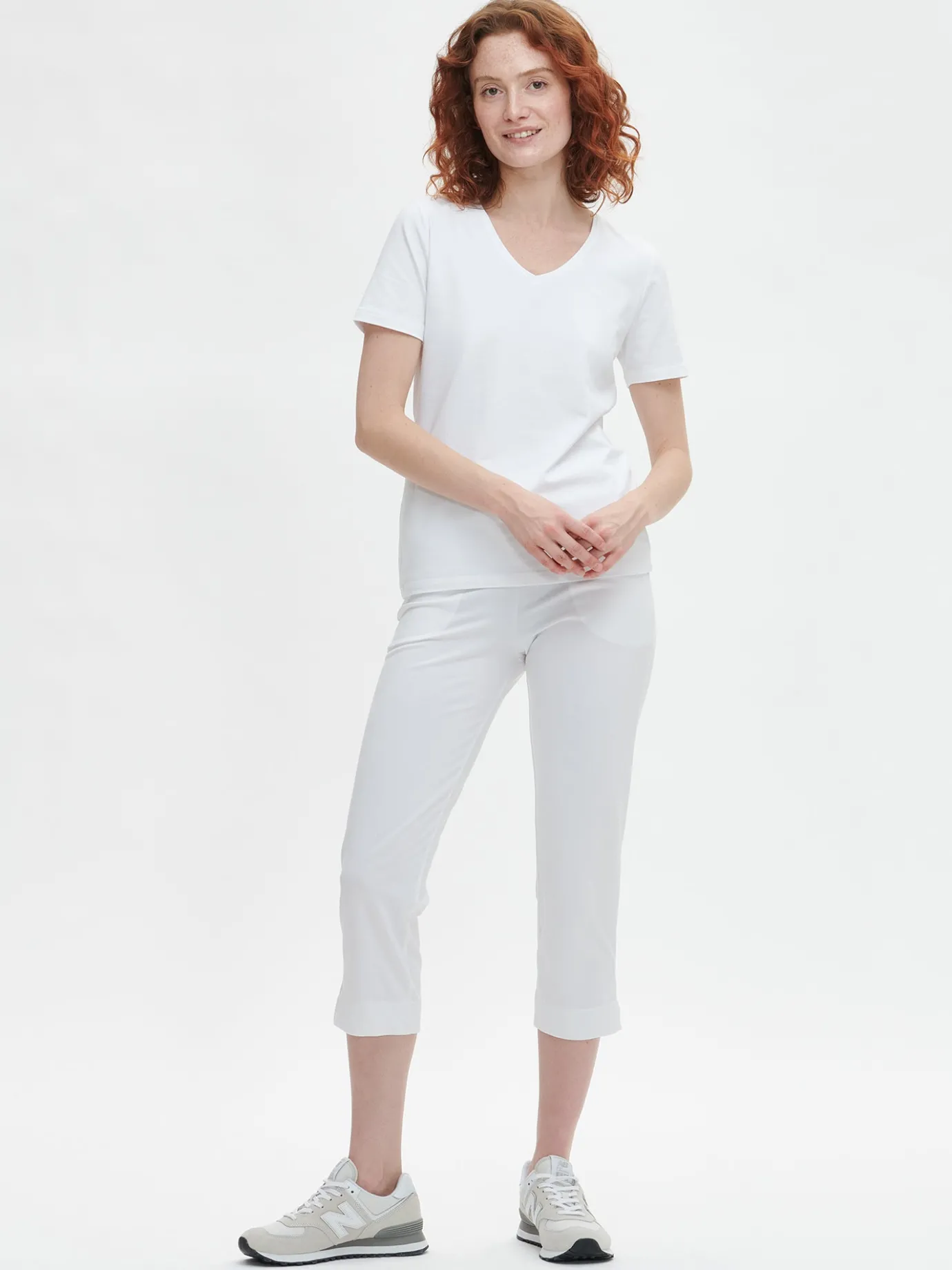 Basics|Housut Ja Farkut-Nanso BASIC 7/8-leggingsit - Valkoinen