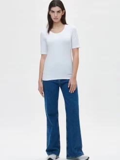 Basics|Paidat Ja Tunikat-Nanso BASIC t-paita - Valkoinen