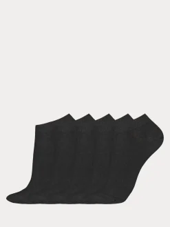 Katso Valikoima|Katso Sukat-Nanso COTTON BASIC SNEAKERS sukat, 5 paria - musta Black