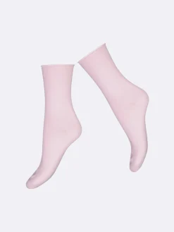 Katso Valikoima|Katso Sukat-Nanso COTTON COMFORT CUFF nilkkasukat - vaaleanpunainen Soft lilac