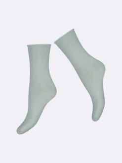 Katso Valikoima|Katso Sukat-Nanso COTTON COMFORT CUFF nilkkasukat - vihreä Frosty green