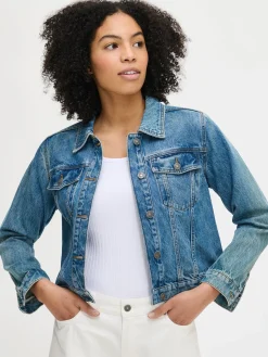 Takit, Jakut Ja Liivit-Nanso DENIM farkkutakki - Sininen