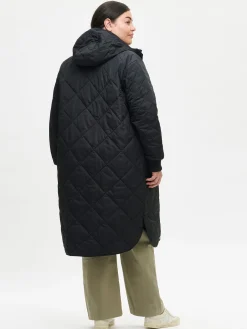 Takit, Jakut Ja Liivit-Nanso MAXI HOOD tikkitakki - Musta