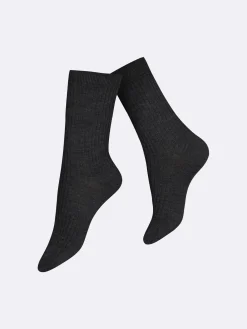 Katso Valikoima|Katso Sukat-Nanso MERINO nilkkasukat - tummanharmaa D.mel.grey