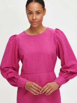 Mekot-Nanso RELIEFI pitkähihainen mekko - Pinkki