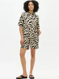 Housut Ja Farkut-Nanso SAVANNA shortsit - Beige