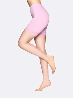 Katso Valikoima|Katso Sukkahousut-Nanso SEAMLESS LACE SHORT leggingsit - vaaleanpunainen Soft lilac