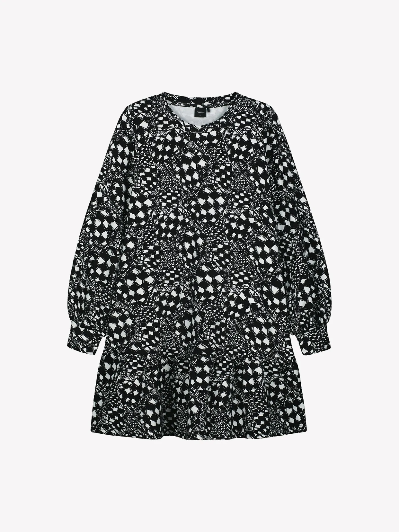 Mekot-Nanso VIRKKUU mekko - Mustavalkoinen