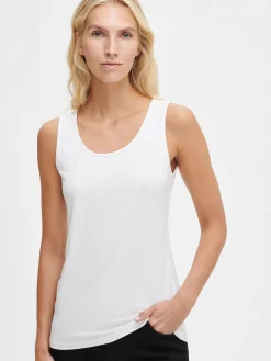 Basics|Paidat Ja Tunikat-Nanso VISKOOSI BASIC toppi - Valkoinen